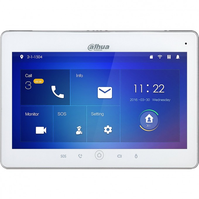 Внутренний монитор видеодомофона с поддержкой Wi-Fi DAHUA DH-VTH5221DW Внутренний монитор видеодомофона с поддержкой Wi-Fi DAHUA DH-VTH5221DW